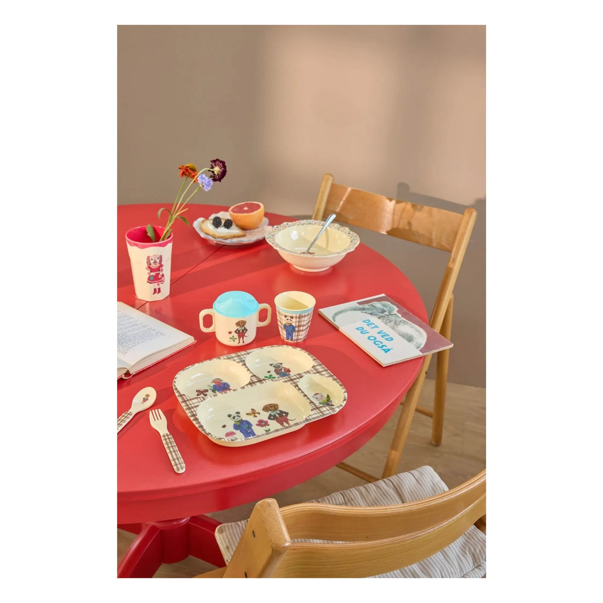 Rice - Melamine Dinner Set - Rice x Nathalie Lété | Blue
