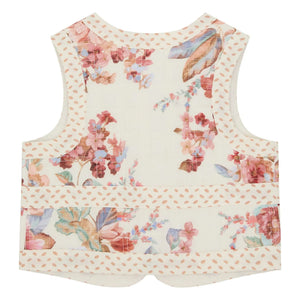 Zimmermann - Awaken Çiçek Desenli Kolsuz Yelek | Ekru