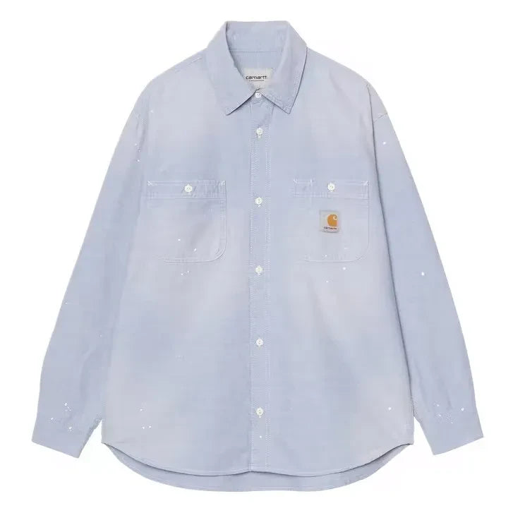 Carhartt WIP - Boyacı Chambray Pamuk Gömlek | Açık Mavi