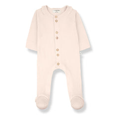 1+ in the family - Clareta gerippter Pyjama | Beige Rosa