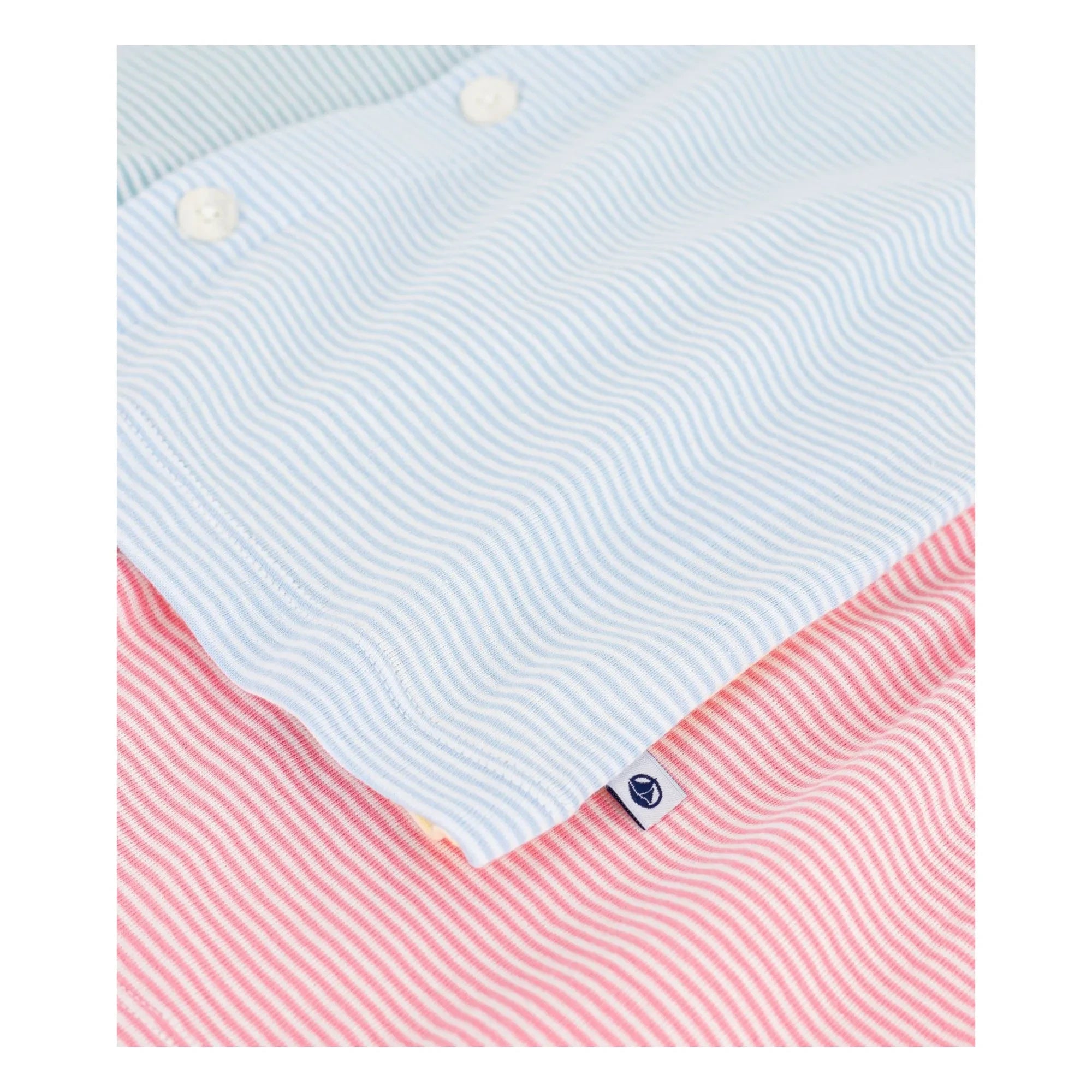 Petit Bateau - Millerais Renk Bloklu Kısa Pijama | Mavi