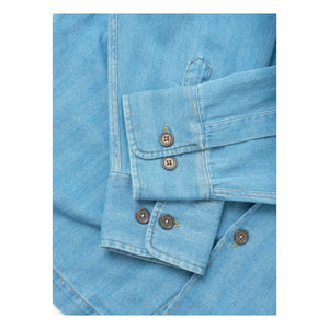 Universal Works - Camisa de trabajo de algodón | Azul claro