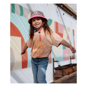 Hello Hossy - Bob Kordon Ayarlanabilir Leopar Geri Dönüştürülmüş Lifler | Fuşya