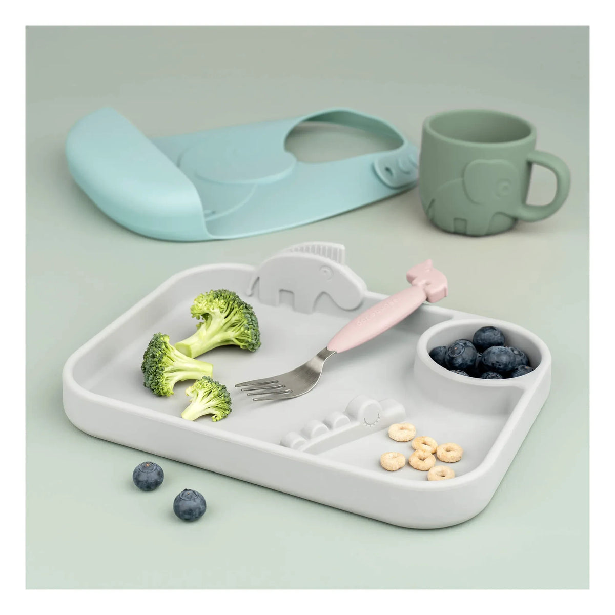Done by Deer - Deer Friends Easy Grip Fork and Spoon Set | Pink