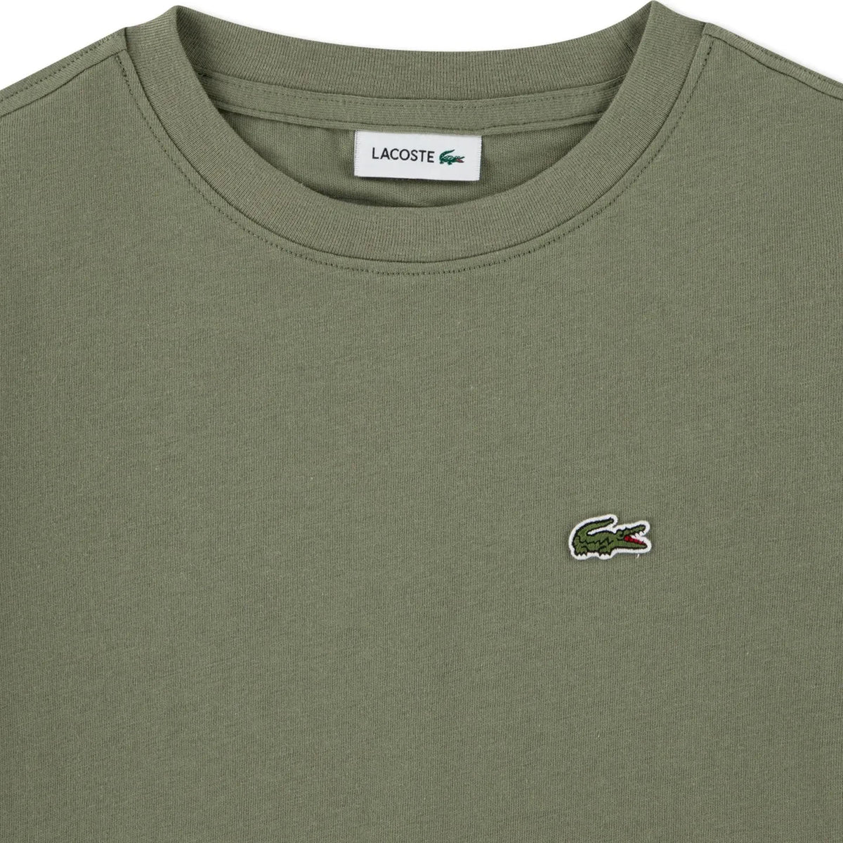 Lacoste – Majica s logotipom | Khaki