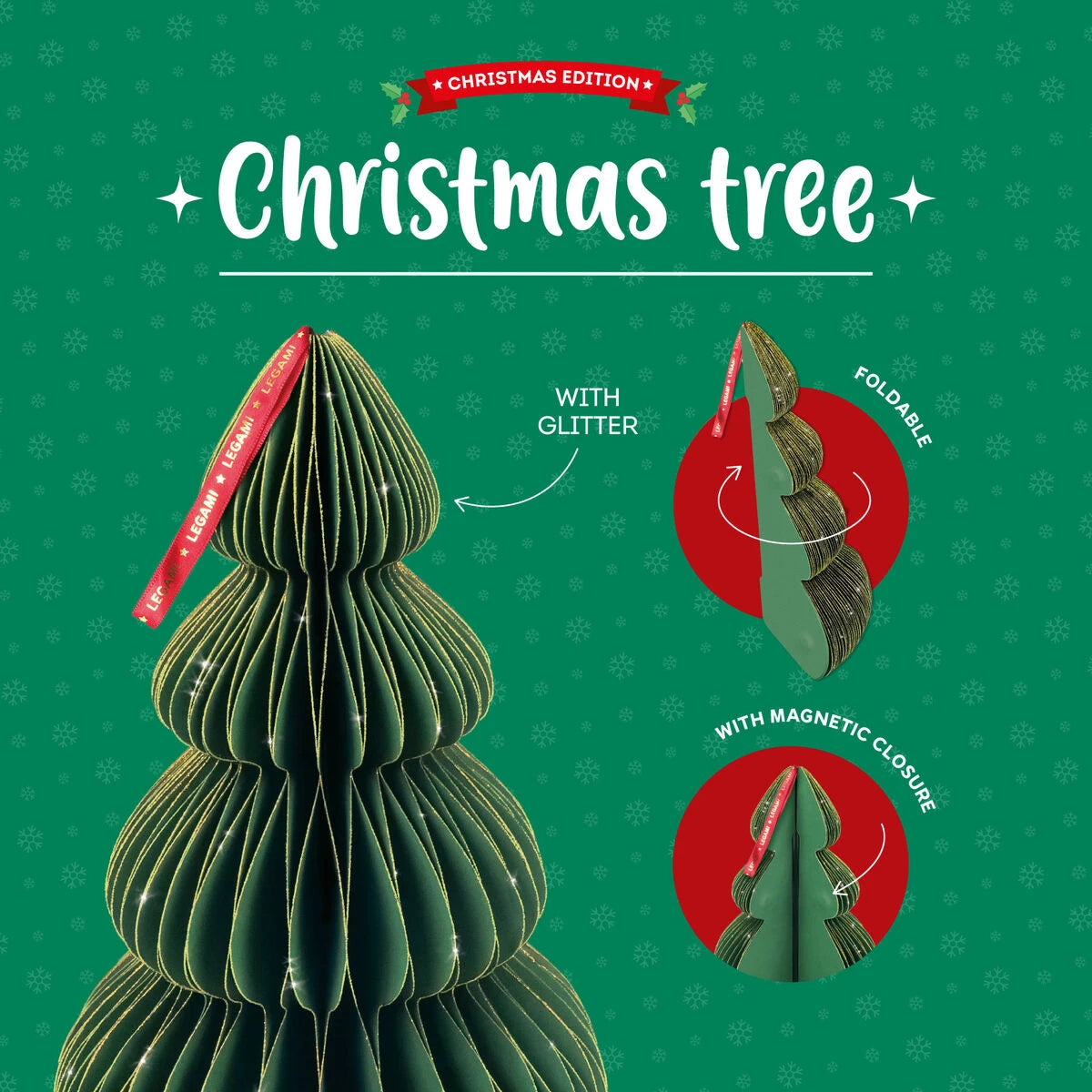 Legami - Foldable Kâğıt Noel Tree