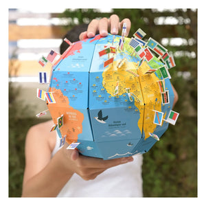 Poppik - Flaggen-Bastelset mit Globus