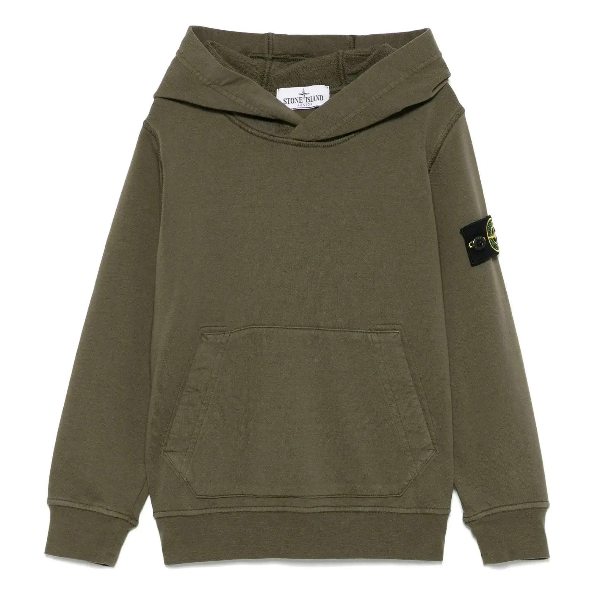 Stone Island - Logo Kapüşonlu Sweatshirt | Haki