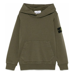 Stone Island - Logo Kapüşonlu Sweatshirt | Haki