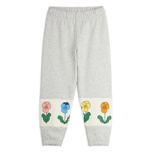 Mini Rodini - Organik Pamuk Çiçek Jogger | Heather Grey