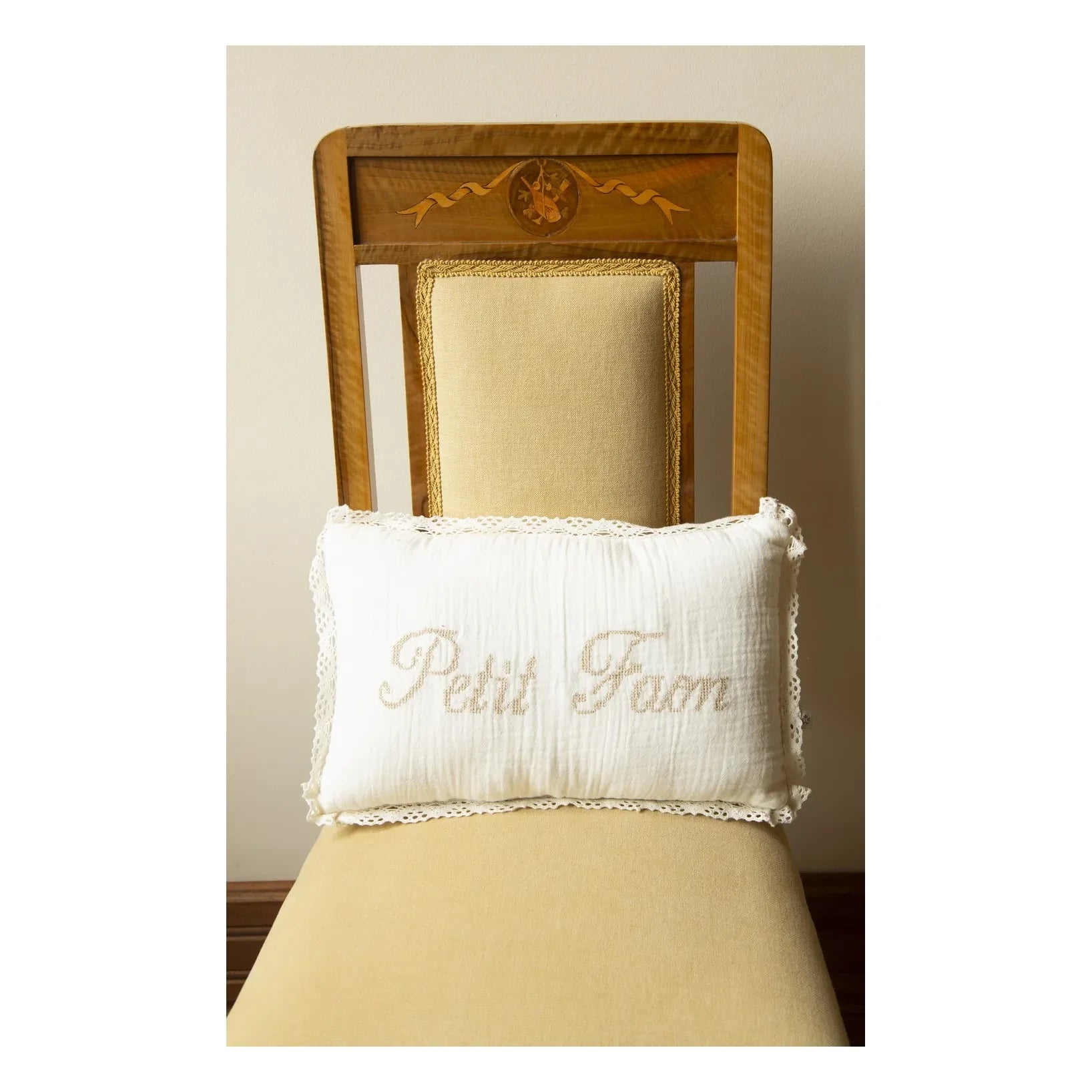 Editions Aimable - Petit Faon Camille Kissen | Elfenbein Mullstoff
