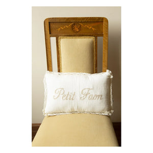 Editions Aimable - Petit Faon Camille Kissen | Elfenbein Mullstoff