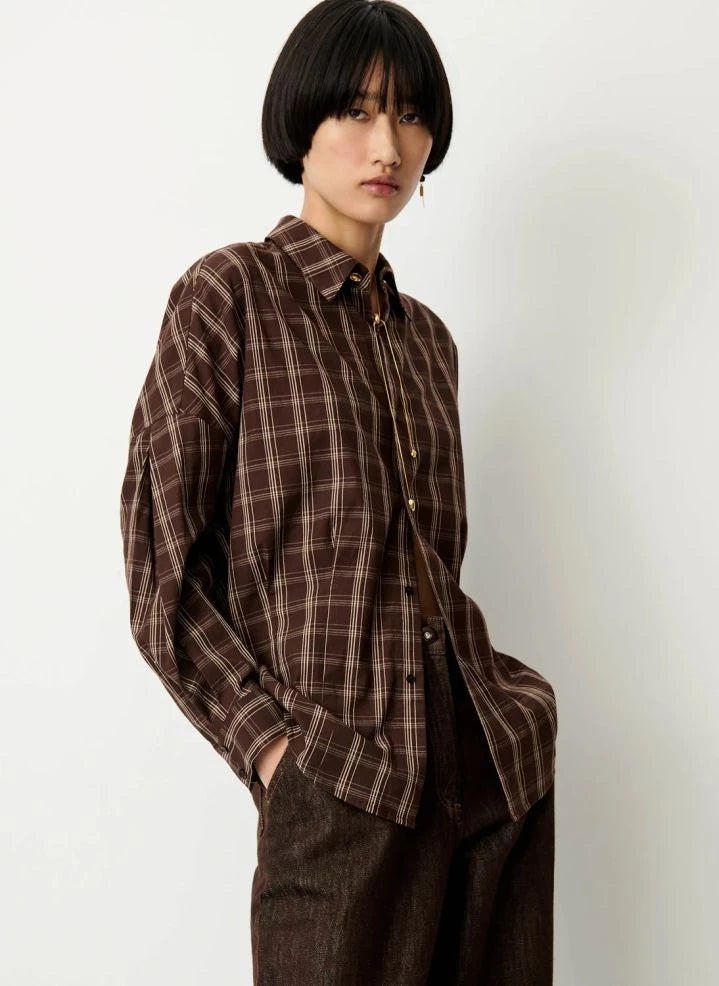 Sessùn - Camicia in cotone Booklyn | Moka