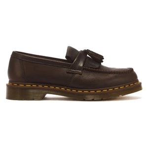 Dr Martens - Adrian YS أحذية لوفر مزينة بشراريب | بني