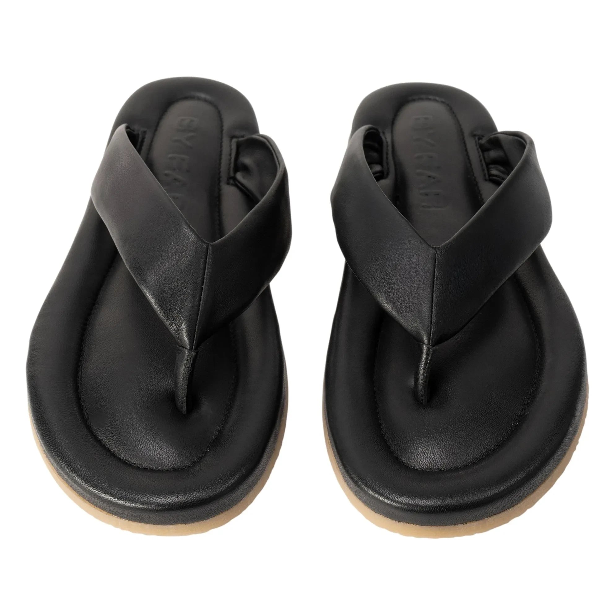 BY FAR - Dasha 2.0 Ledersandalen | Schwarz
