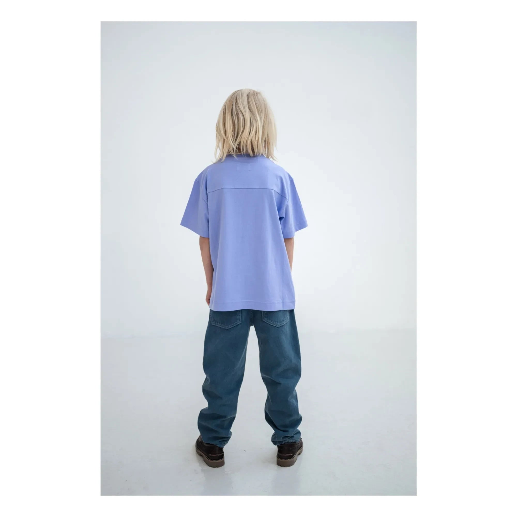 Repose AMS - Camiseta con logo de algodón orgánico | Lila