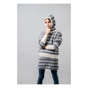 Birinit - Falda de lana Julieta Merino | Azul