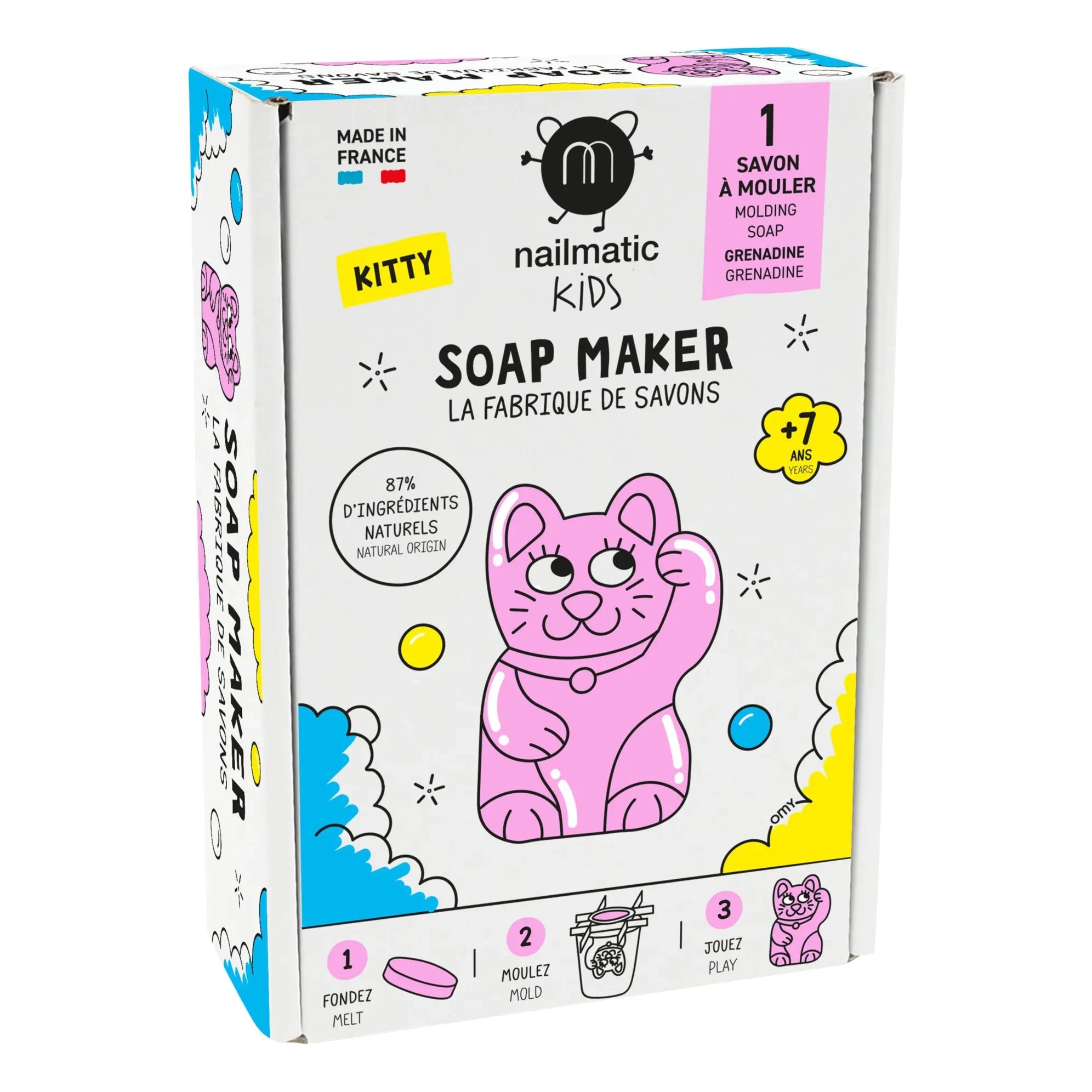 Nailmatic Kids - The Soap Factory Set - Kitty Edition - 1 Seife | Rosa