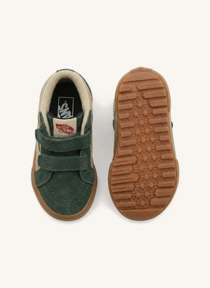 Vans - SK8-Mid Reissue V इंसुलेटेड रबर स्नीकर्स | खाकी