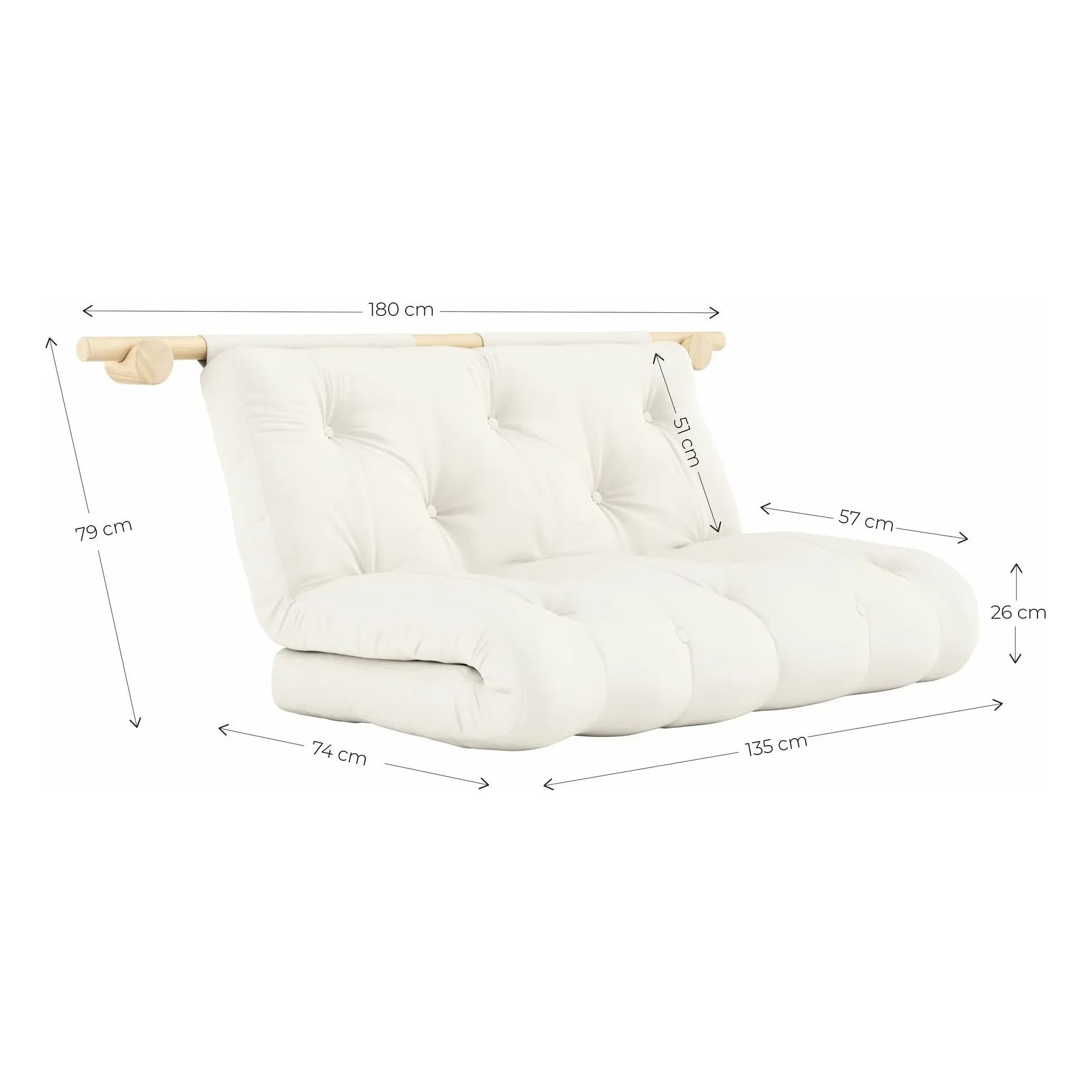 Karup Design - Hängematten-Zwischenbett 135x200 cm | Creme