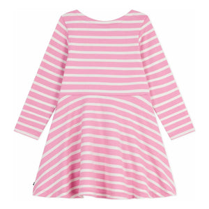 Petit Bateau - Striped Organic Cotton Jersey Dress | Candy Pink