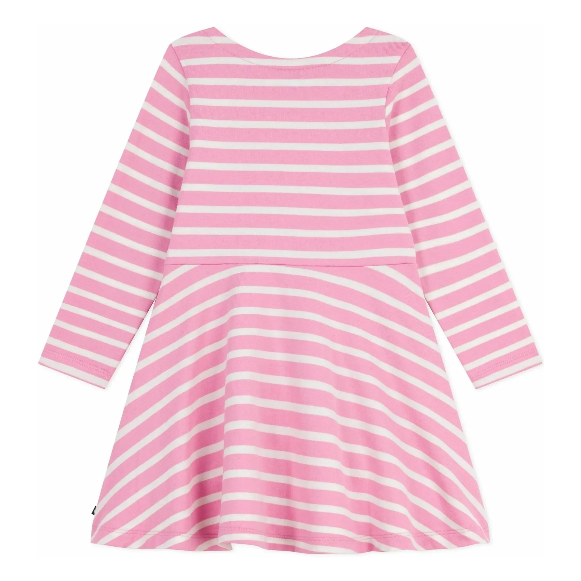 Petit Bateau - Striped Organic Cotton Jersey Dress | Candy Pink