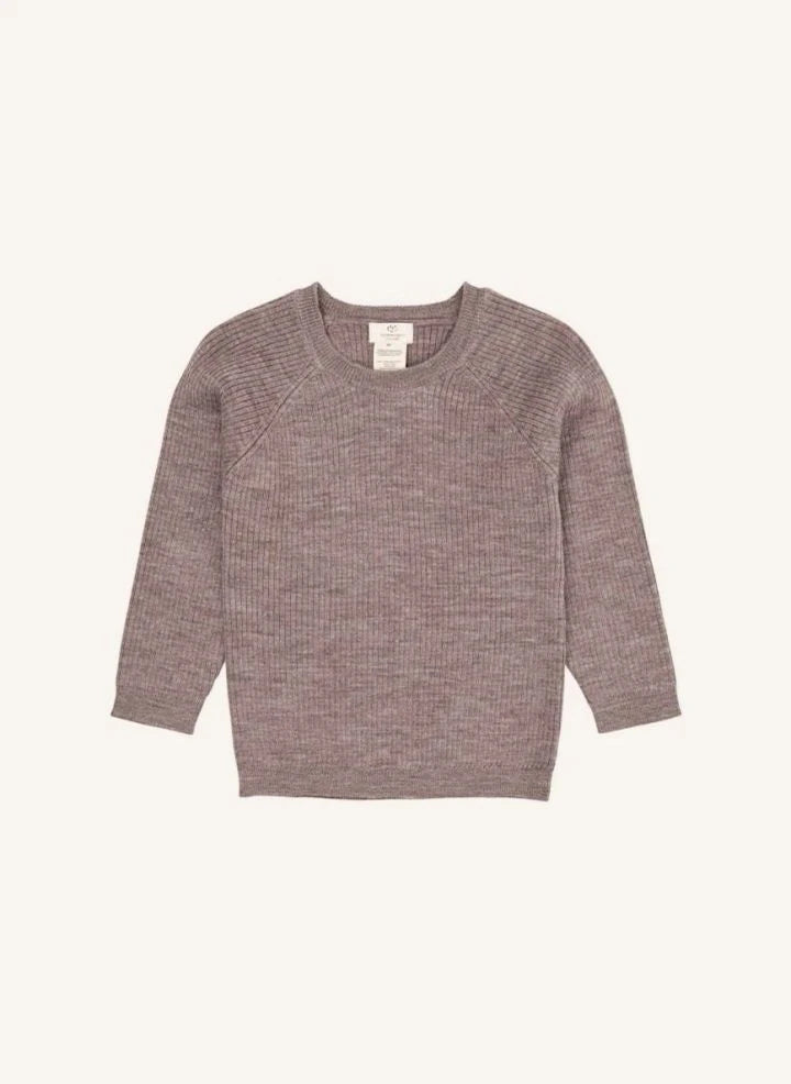Copenhagen Colors - Classic Merino Wool Sweater | Taupe Brown