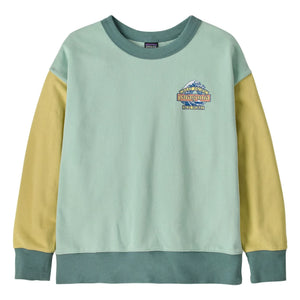 Patagonia - Sweat Crew Great Waves Organik pamuk | Açık mavi