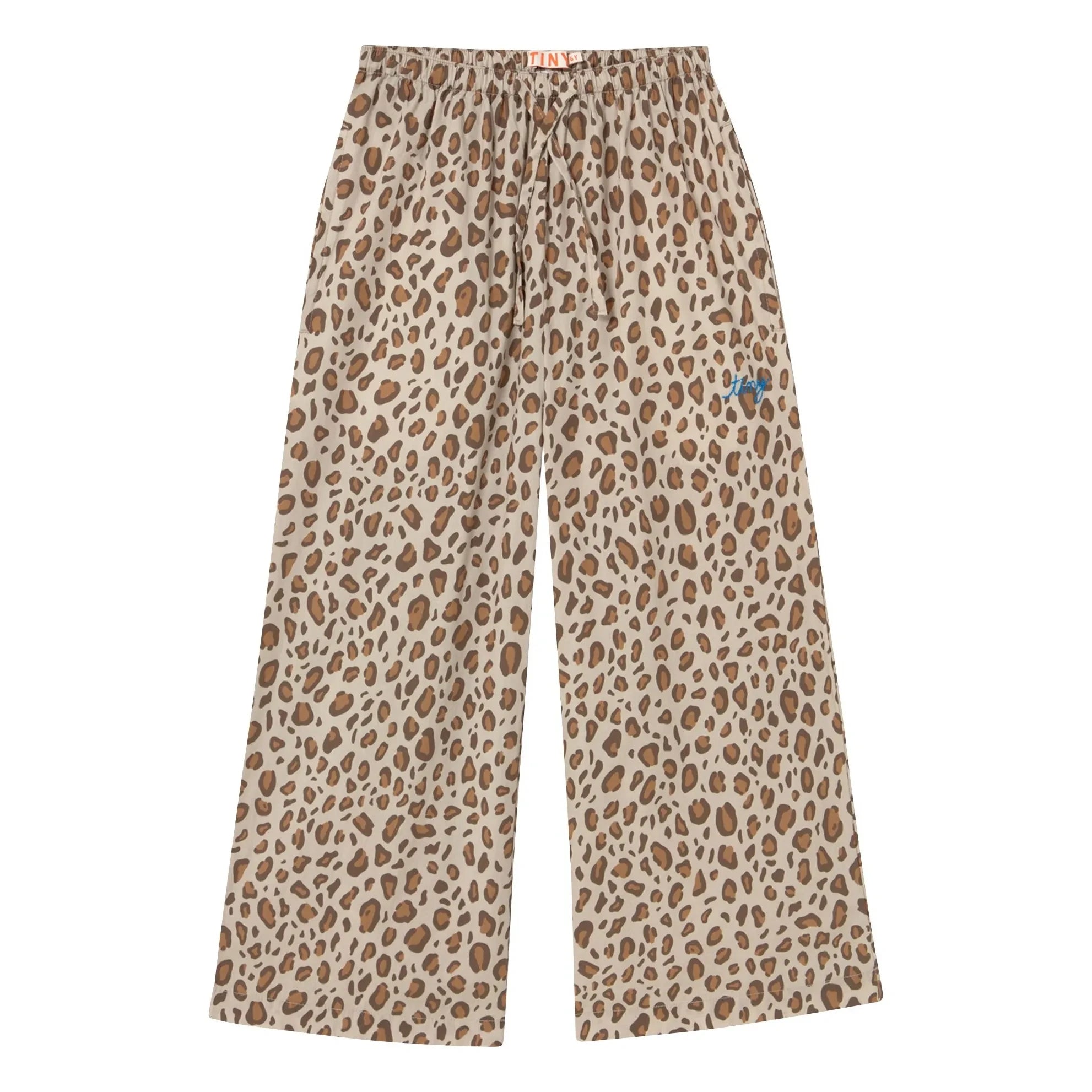 Tinycottons - Poplin Leopar Pantolon | Kahverengi