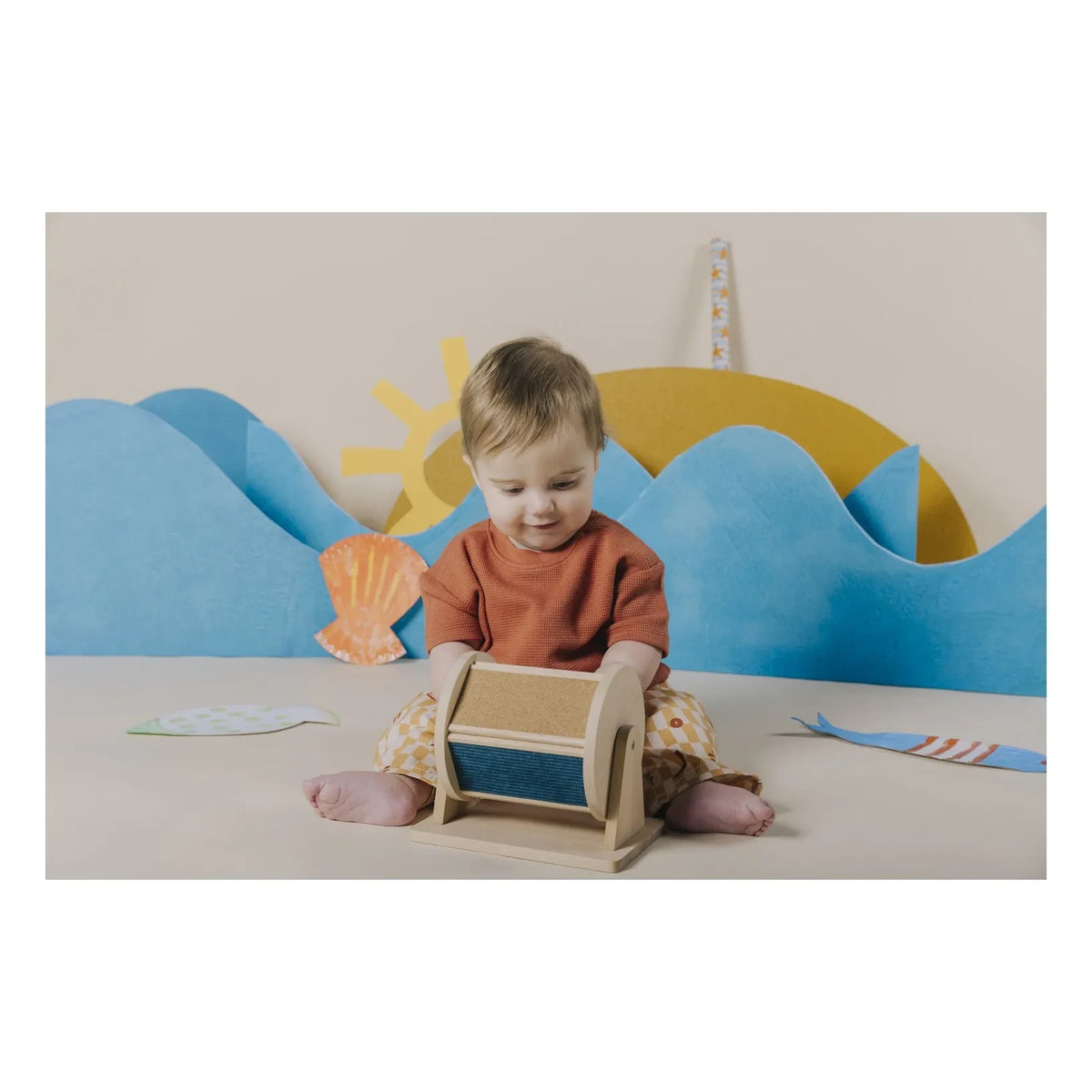 Petit Boum - Sensory Spinner | Açık Ahşap