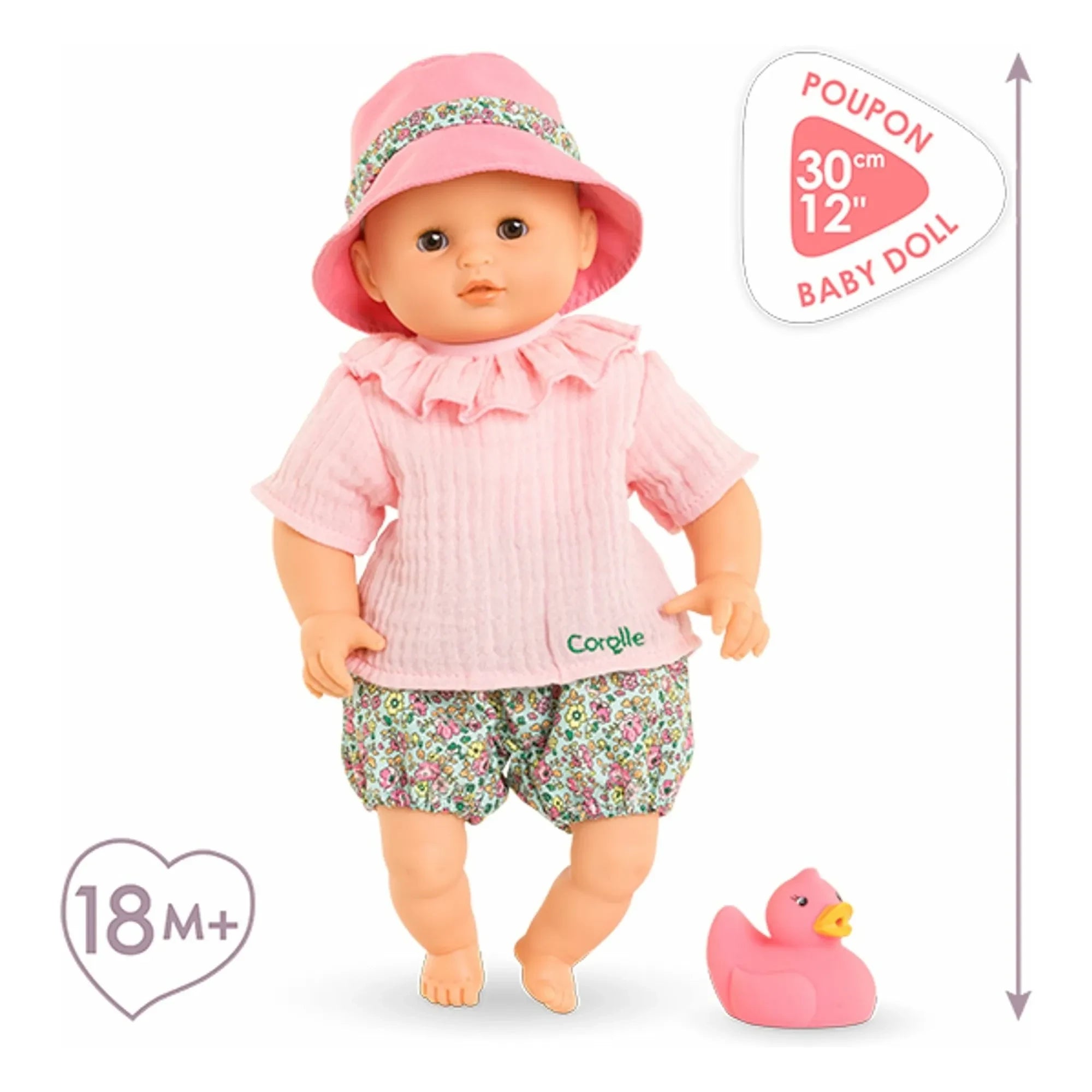 Corolle - İlk bebeğim - Bébé bain Coralie | Açık Pembe