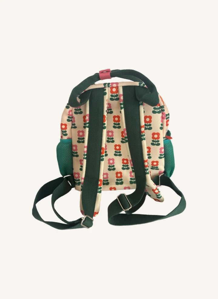Mini Kyomo - Seventies Flowers Sırt Çantası - Mini Kyomo x Taxi Brousse | Bej