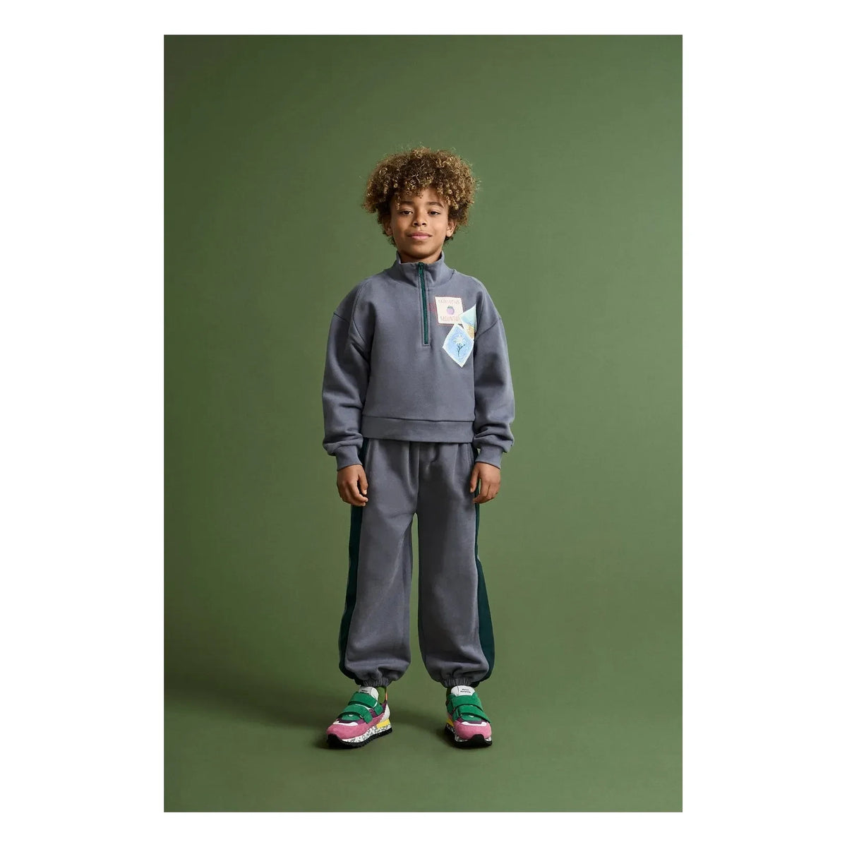 Maison Mangostan - Jogger Stamps | Gris oscuro