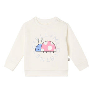 Stella McCartney Kids - Coccinelle Bio-Baumwoll-Sweatshirt | Ivory