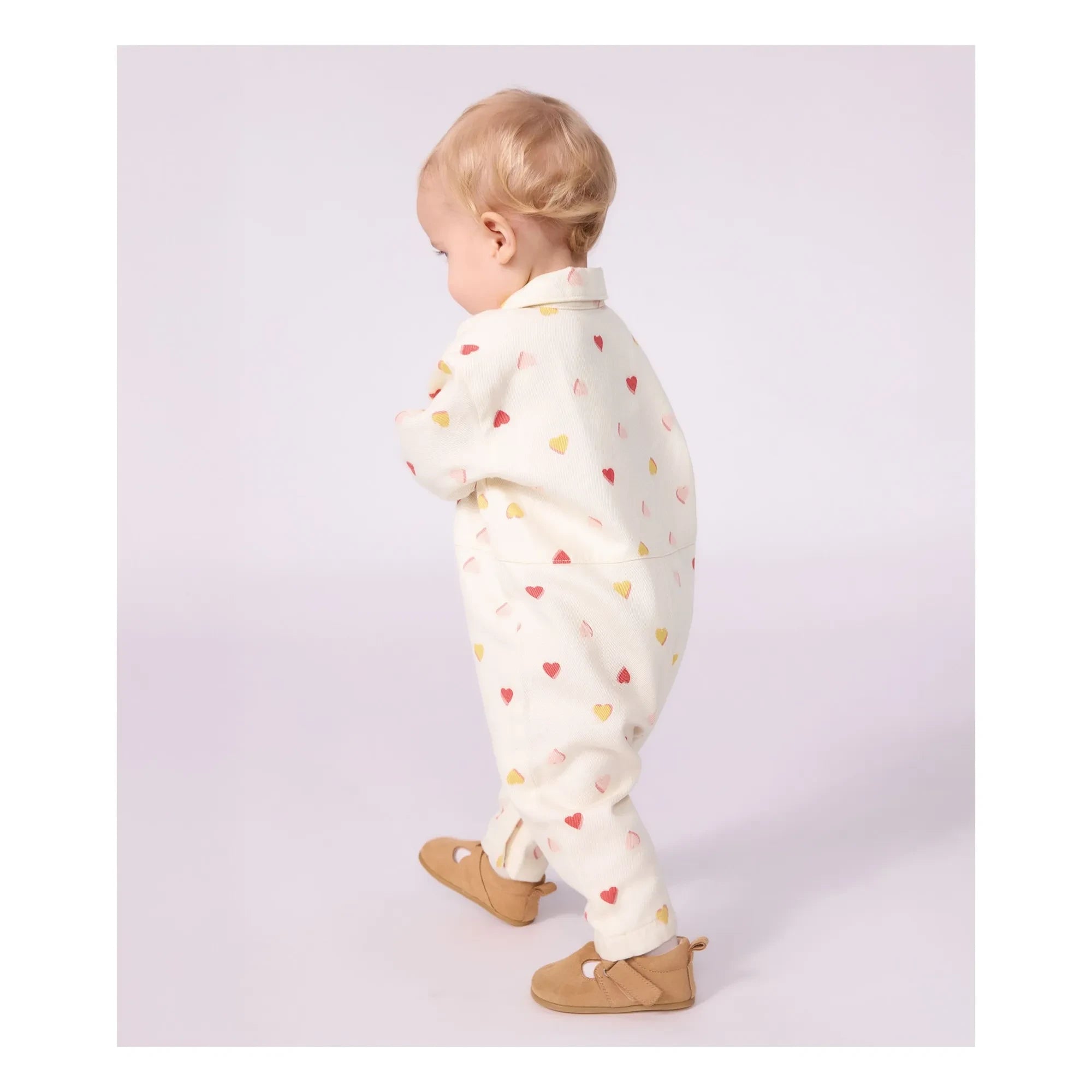 Petit Bateau - Mono Corazones | Crudo