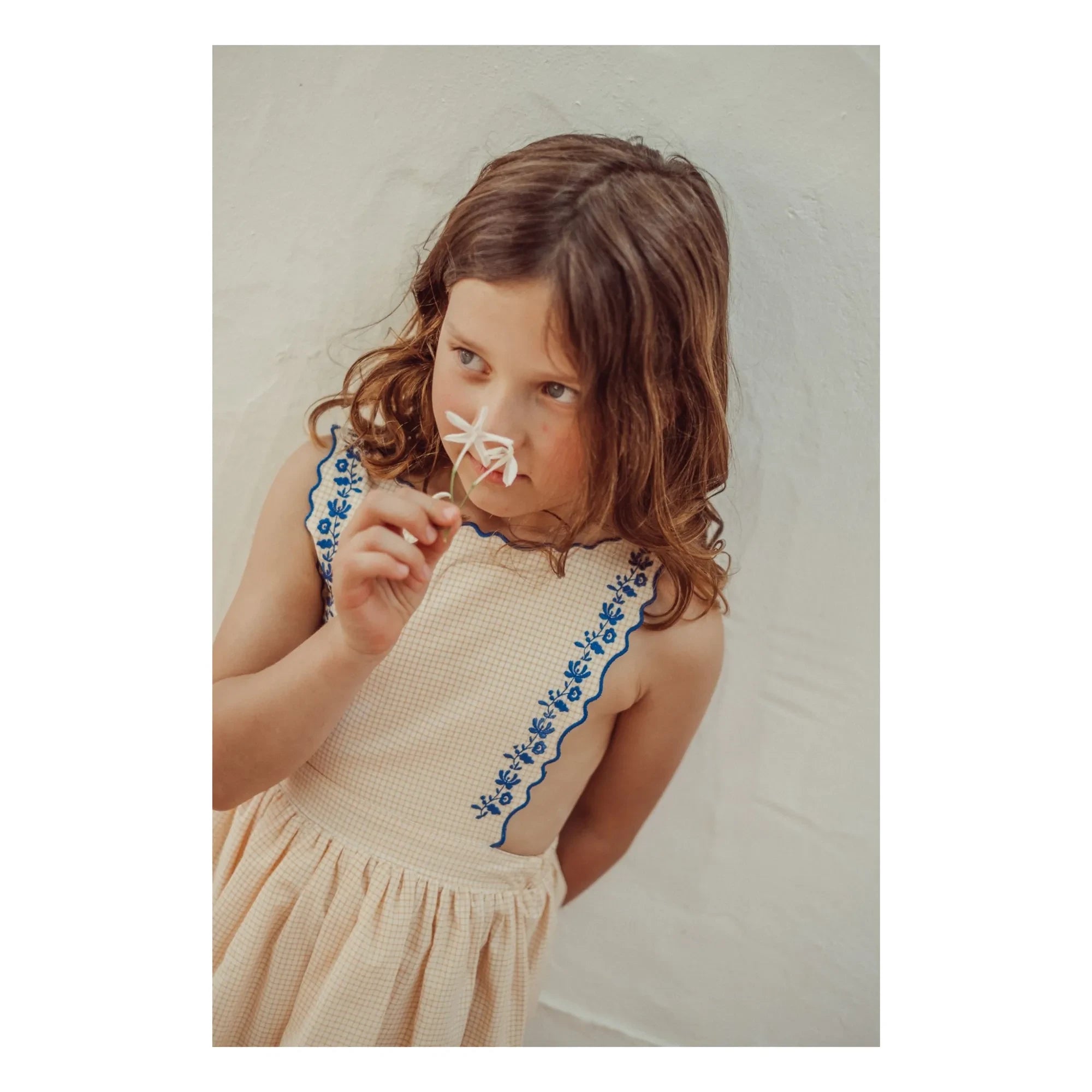 THE LiTTLE POETS - Teresa Carreaux İşlemeli Elbise | Soluk sarı
