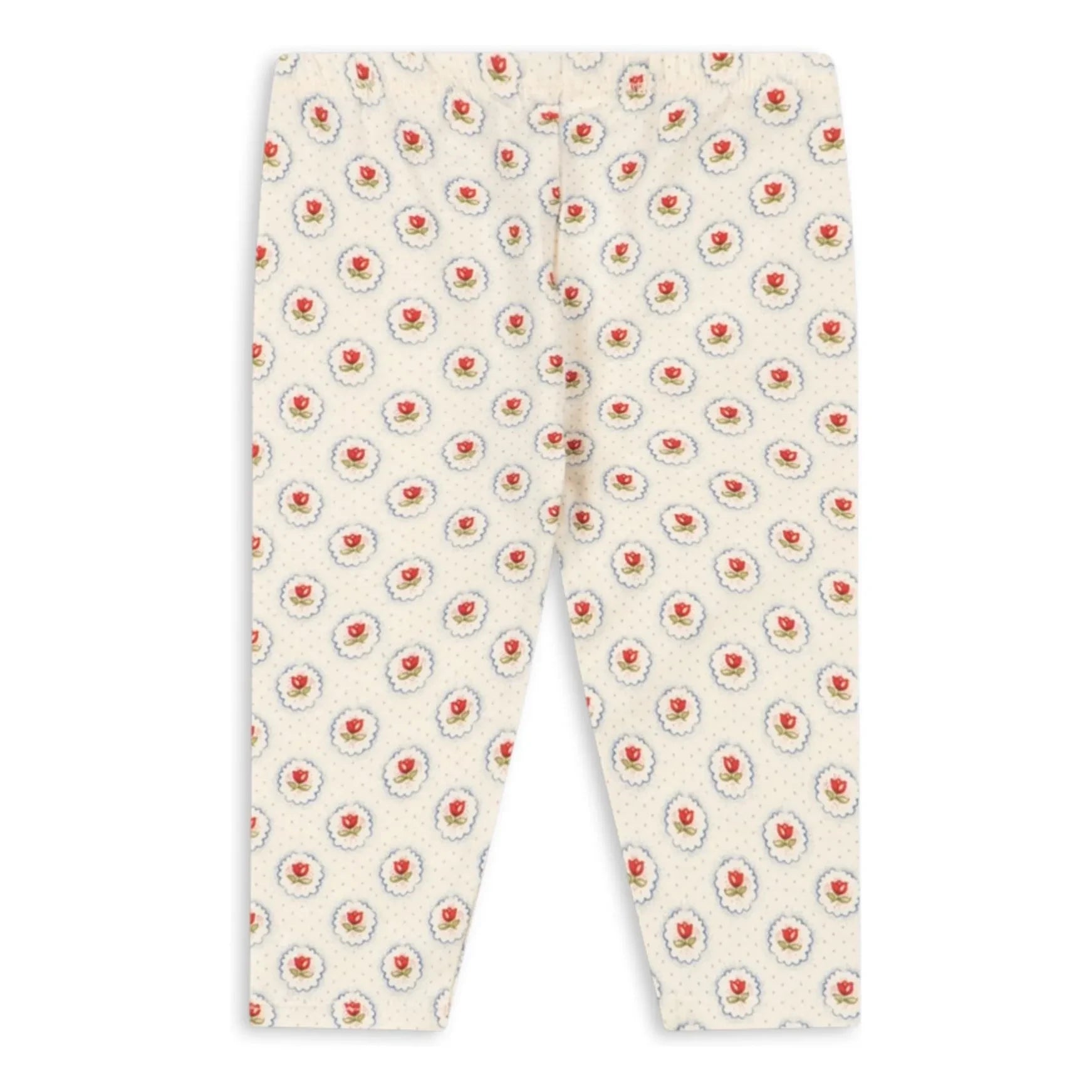 Konges Sløjd - Geometrische Leggings Bio-Baumwolle | Ecru