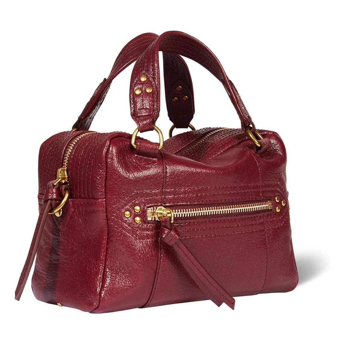 Jérôme Dreyfuss - Lucky Bowling Mini Ziegenleder Tasche | Bordeaux