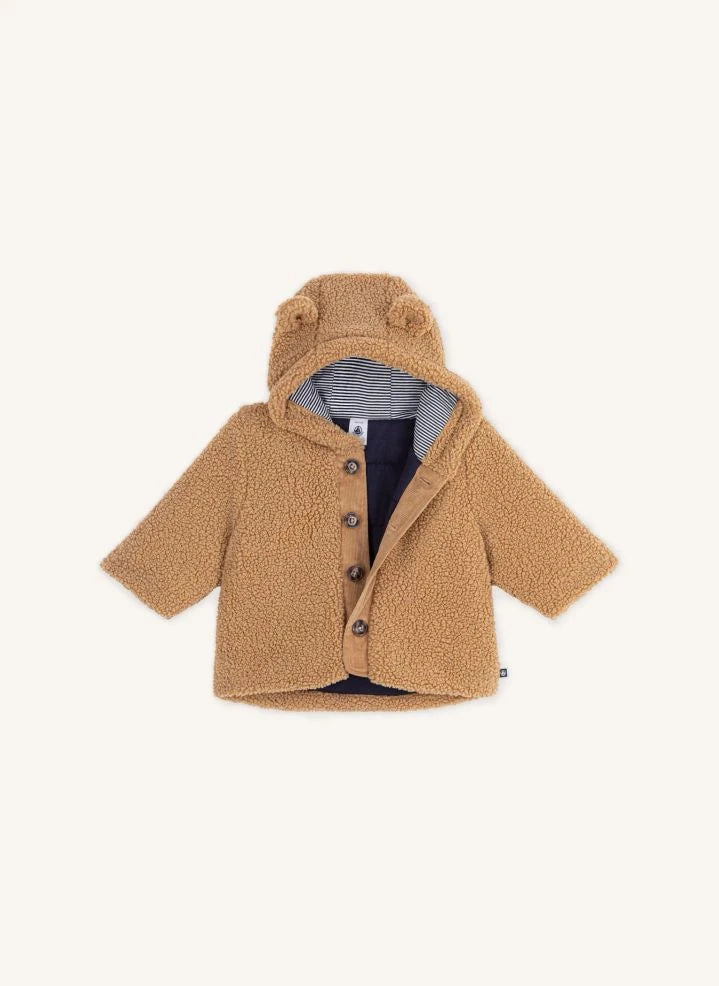 Petit Bateau - Sherpa Kulaklı Kaban | Bej
