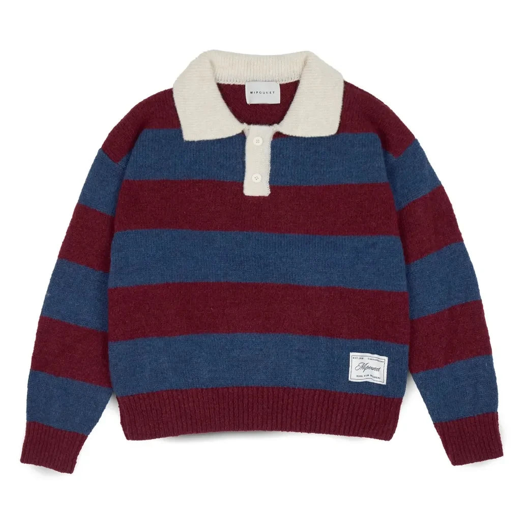 Mipounet - Jersey de cuello alto Andrea Polo | Burdeos