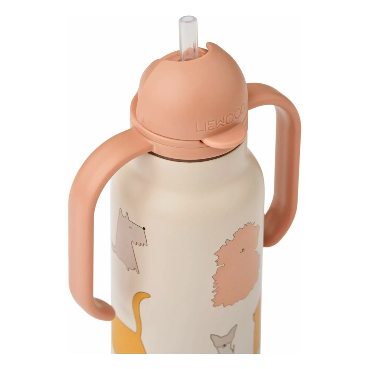 Liewood - زجاجة ماء من الفولاذ المقاوم للصدأ Kimmie - 250 ml | Cats and Dogs/Sandy