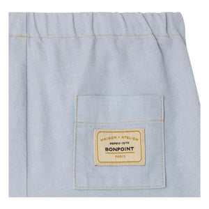 Bonpoint - Ecady Shorts aus Bio-Baumwolle mit Bündchen | Hellblau