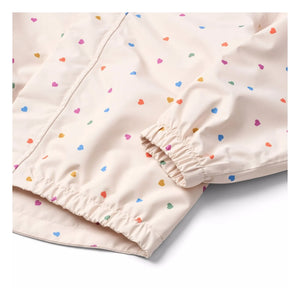 Molo - Chaqueta impermeable de fibra reciclada Waiton Cœurs | Rosa pálido