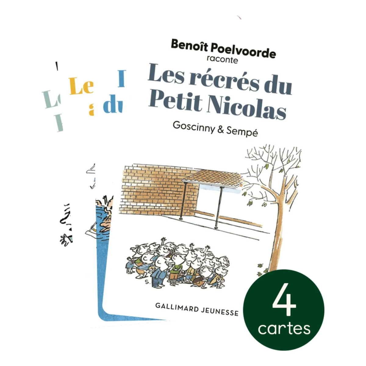 Yoto Player - بطاقات مغامرات Le Petit Nicolas - حزمة من 4