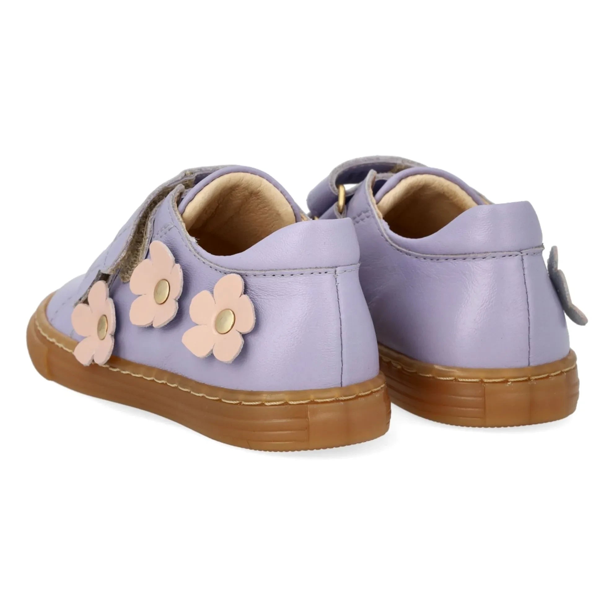 Angulus - Çift Çizgili Çiçek Sneakers | Leylak