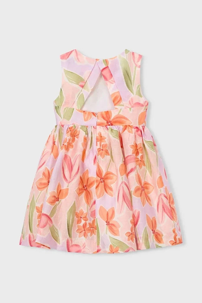 Vestido de lino infantil Mayoral