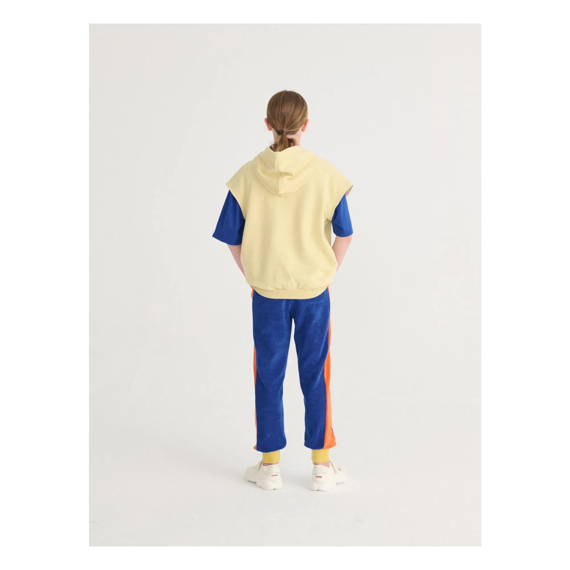 Bobo Choses - Bobo Choses Organik Pamuklu Kolsuz Kapüşonlu Sweatshirt | Sarı