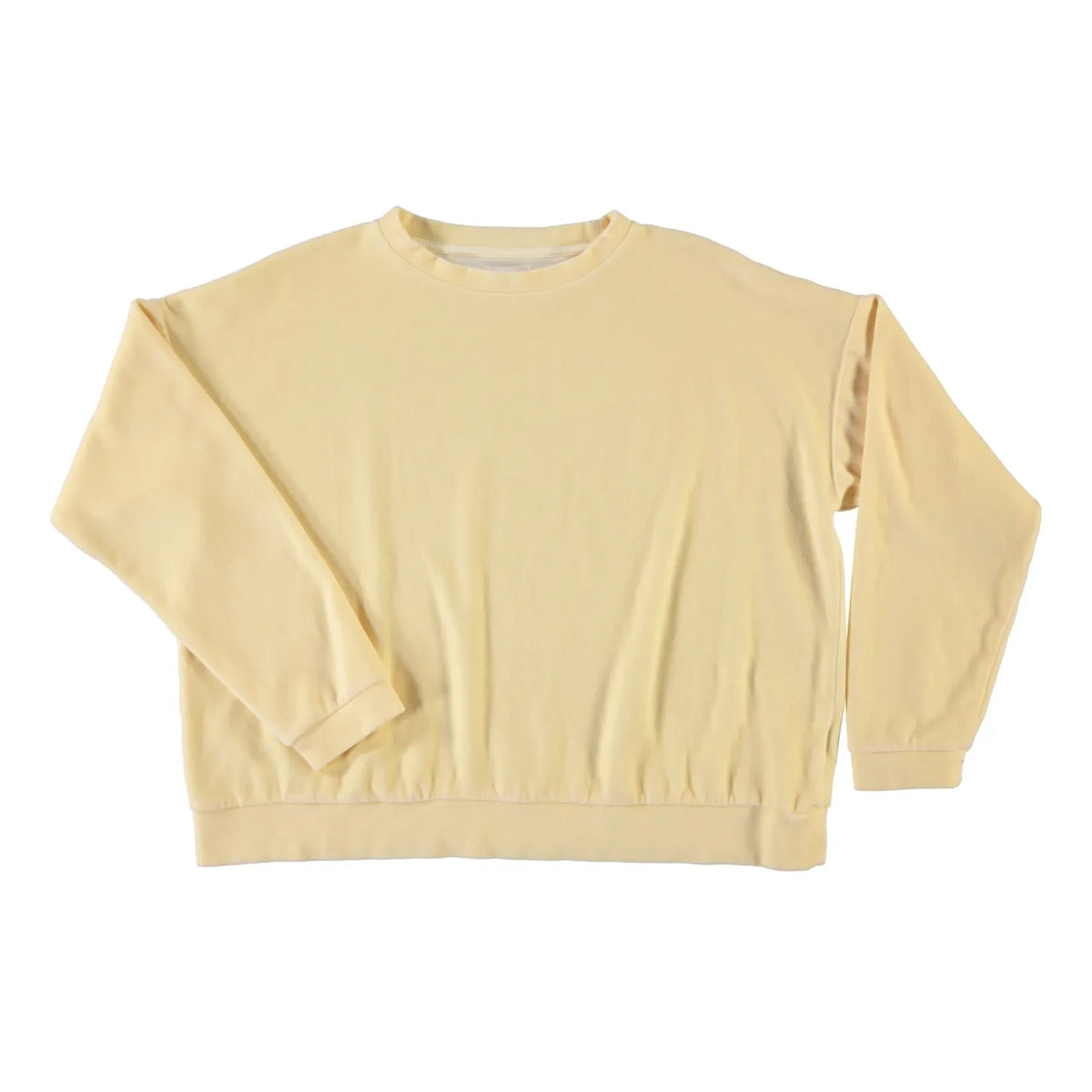 Poudre Organic - Acentra Velvet Sweatshirt | Pale Yellow