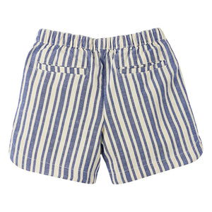 Fabula - Striped Bermuda Shorts | Light Blue