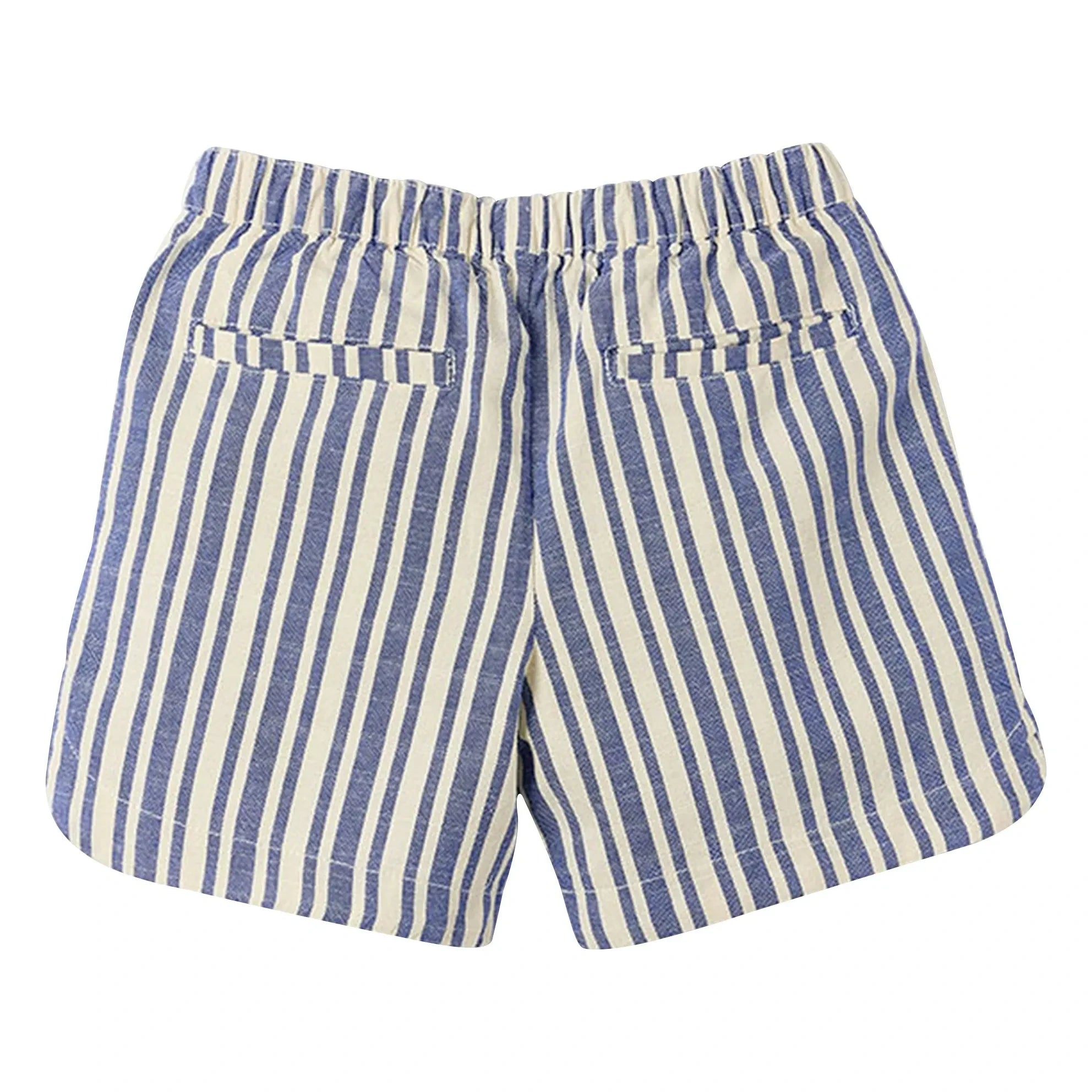 Fabula - Striped Bermuda Shorts | Light Blue